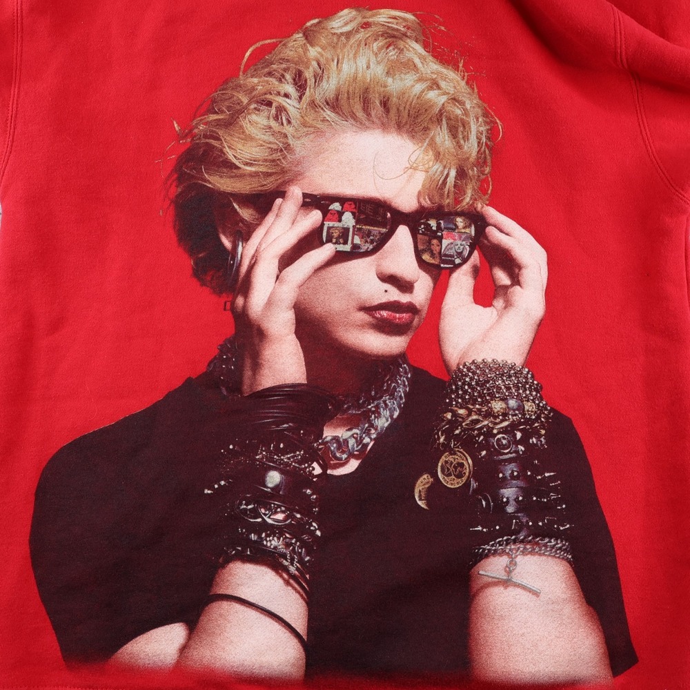 2019 Madonna Celebration Tour Finally Enough Love Red Zip Front Hoodie Sz Small